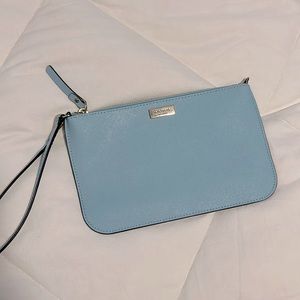 Kate Spade baby blue wristlet.  Never used!